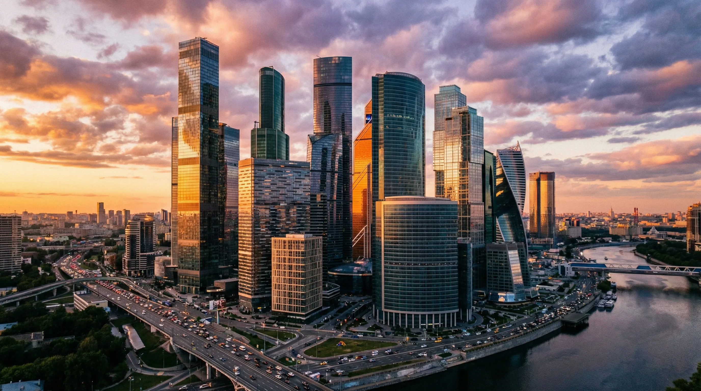 同人动漫精选视频 - 都市黄昏航拍全景